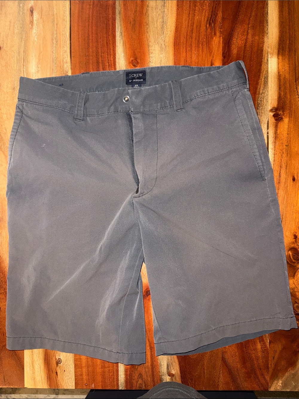 J. Crew Men’s Slate Gray Flat-Front Chino Shorts